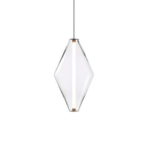 Bomma+Buoy Pendant Double Cone LED 20W 2140lm 2700K CRI>90, hämardatav DALI, rippvalgusti, klaar/hõbedane